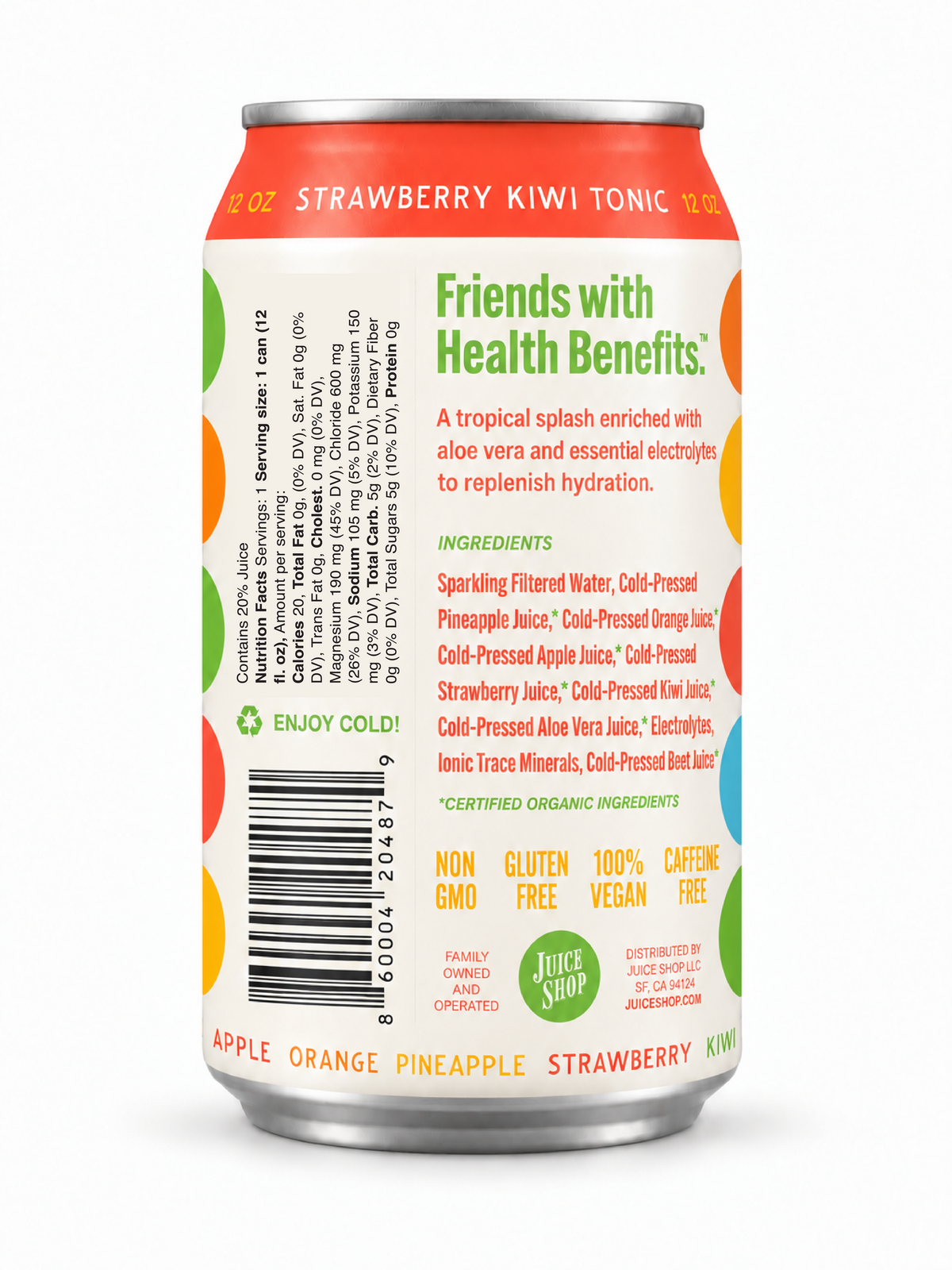 Strawberry Kiwi Tonic - 12 Pack